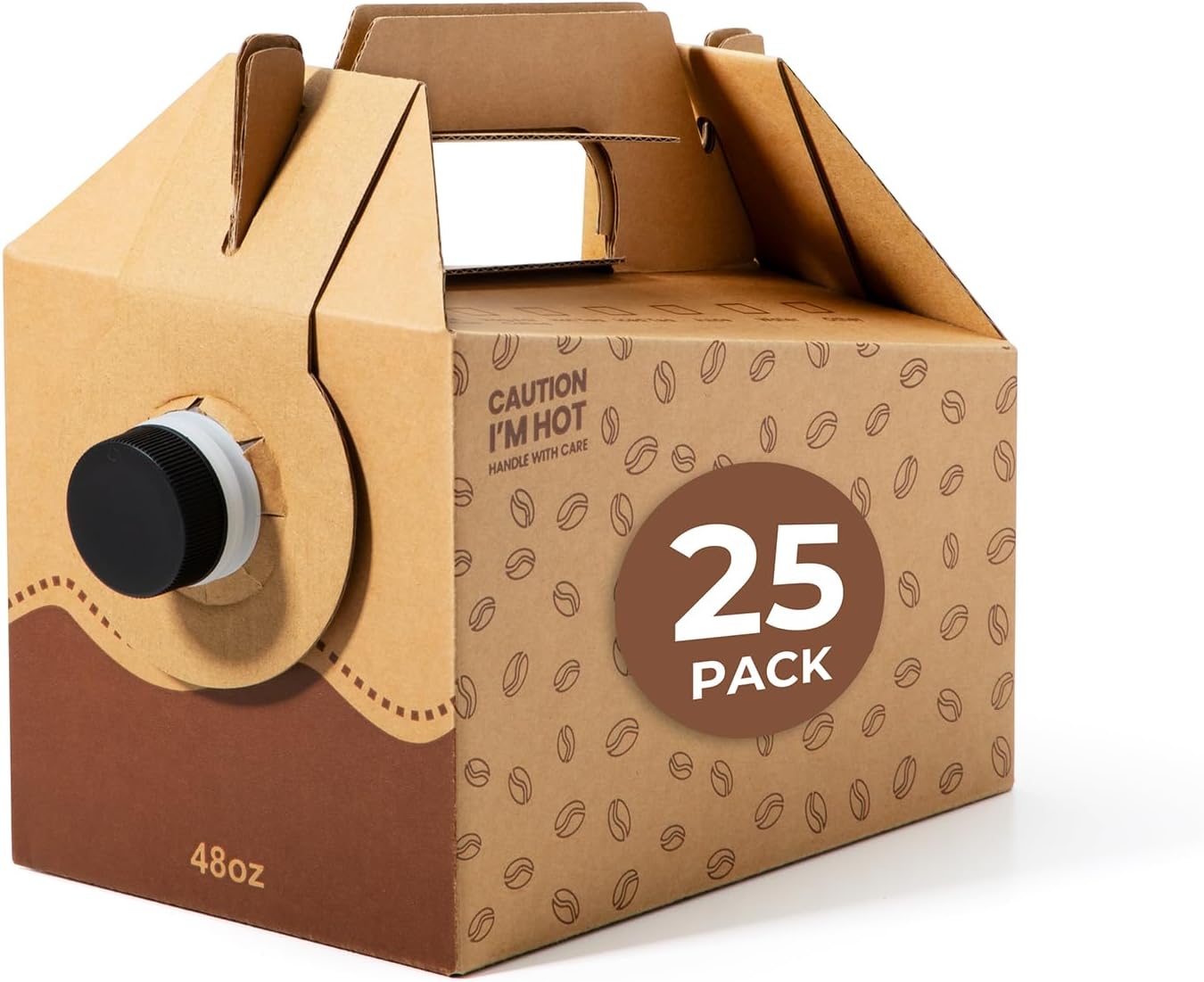 Fit Meal Prep 25 Pack 48 oz Disposable Coffee Dispensers for Events