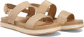 Womens Flatform Sandals with Adjustable Double Strap - Comfortable