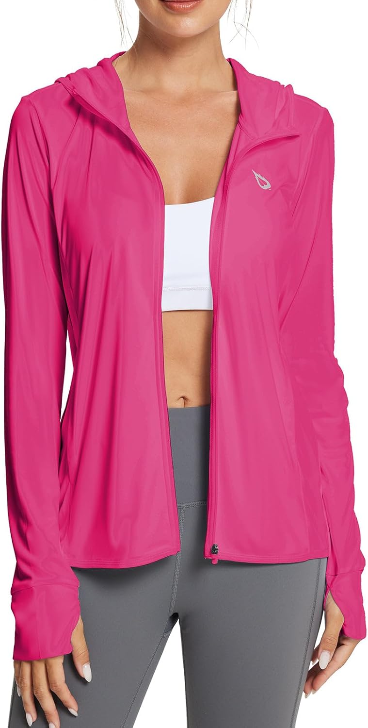 Baleaf Women's Sun Protection Jacket Hoodie for Outdoor Activities
