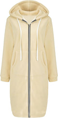 Women's Full Zip Hoodies for Women - Long Casual Zip-Up Hoodie