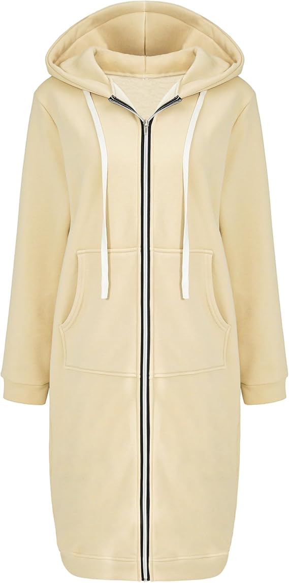 Ablanczoom Hoodies for Women - Comfortable Full Zip Up Sweatshirt