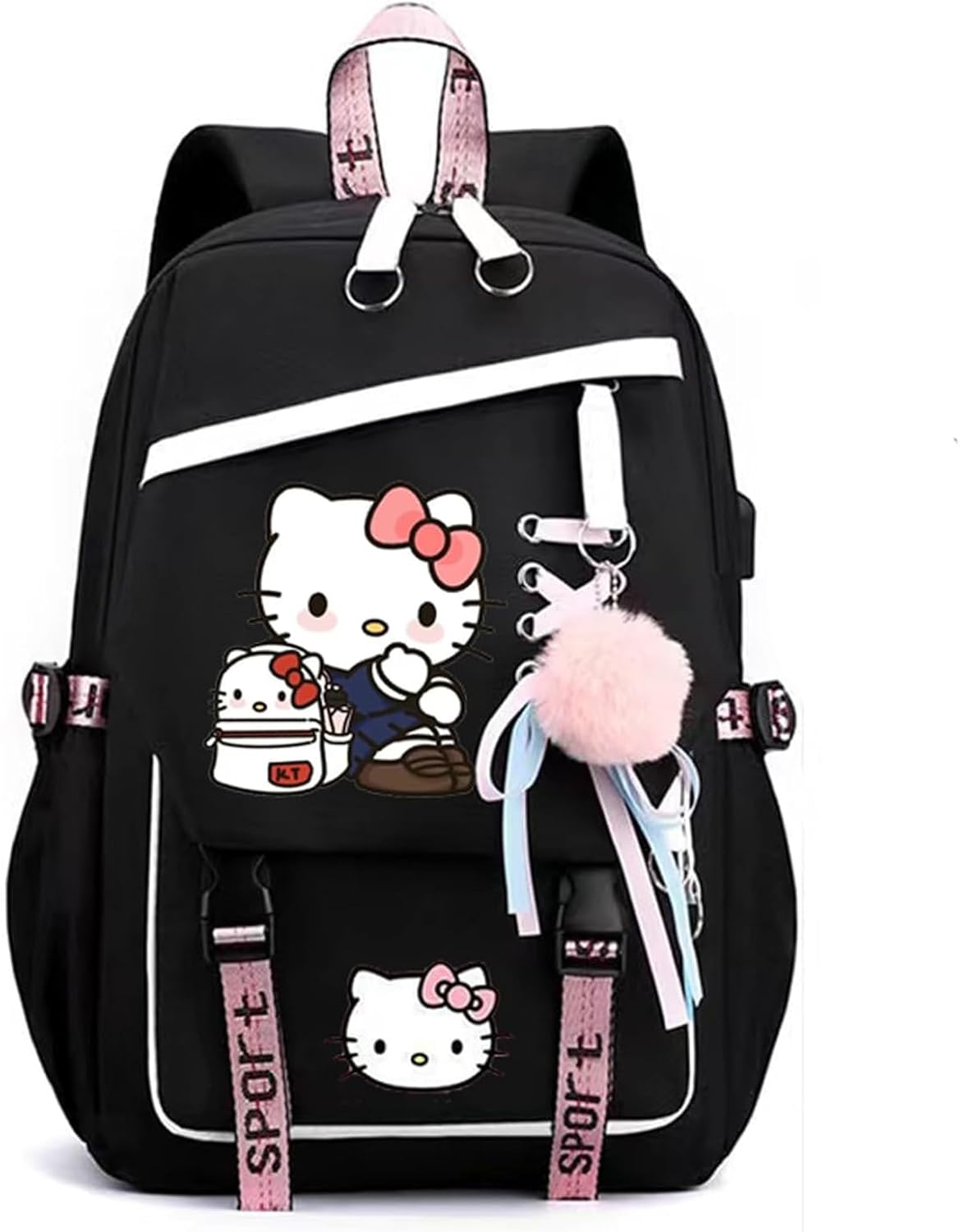 Fashionable Computer Backpack with USB Port for Youth and Travel