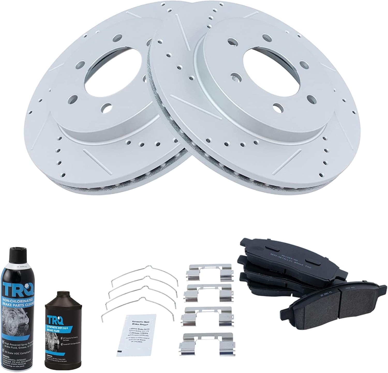 TRQ Front Performance Brake Pad & Rotor Kit for Ford F-150