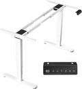 VIVO White Dual Motor Stand Up Desk Frame for 40 to 85 in Tops