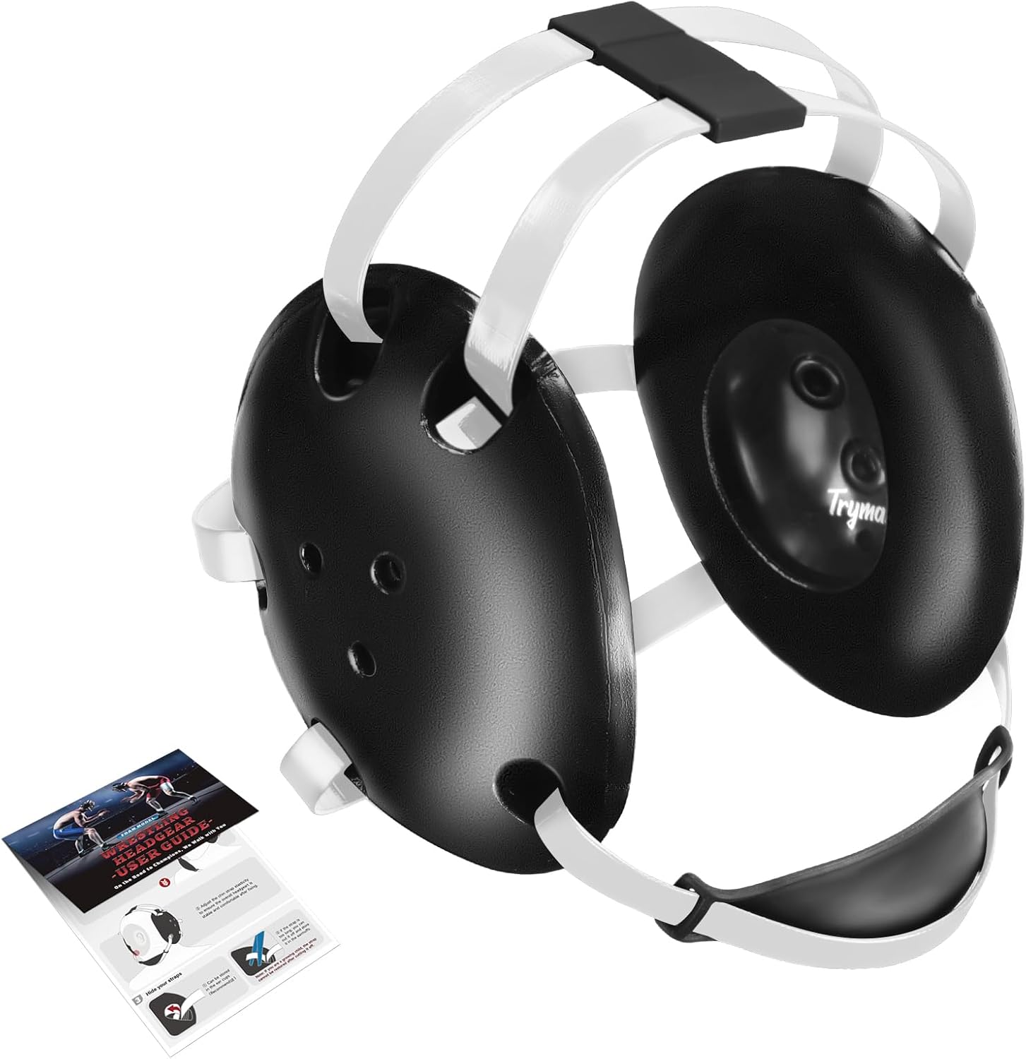 Wrestling Headgear for Youth with Chin Cup and Ear Guard