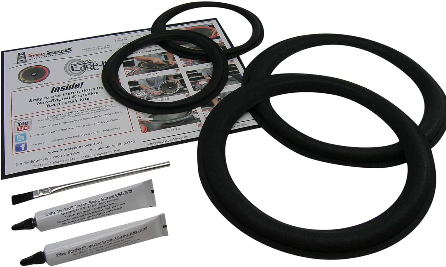 Simply Speakers Woofer Repair Kit for Boston Acoustics HD10 T930
