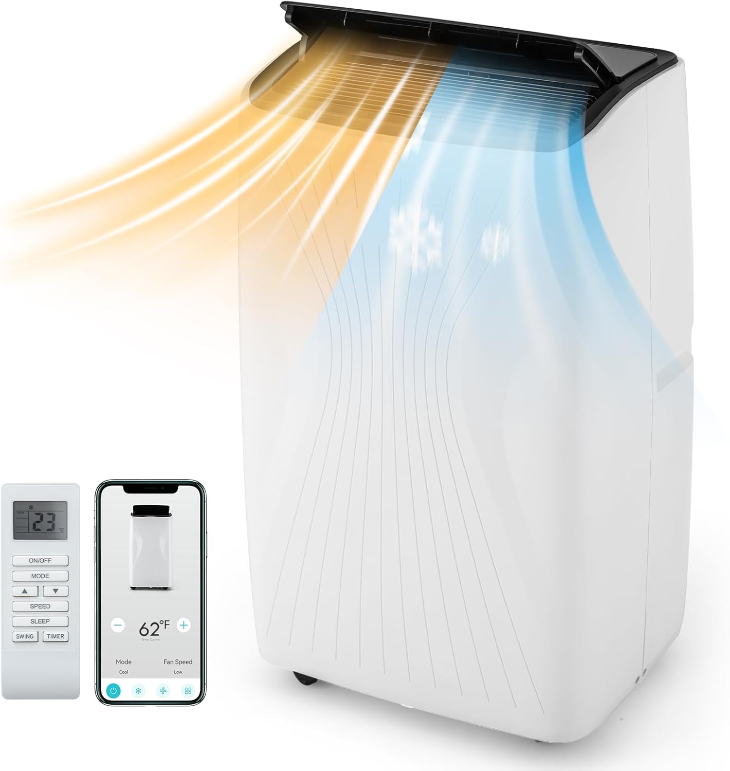 ARLIME 4-in-1 Portable AC - Smart Wifi, 12000 BTU, App Control