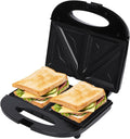 800W Non-Stick Sandwich Maker - Easy Cooking, Easy Clean!
