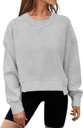 Women's Oversized Cropped Sweatshirt Crewneck - Soft Fleece Crop