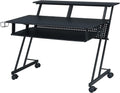 Acme Suitor Wooden Top Music Recording Studio Desk with Keyboard Tray