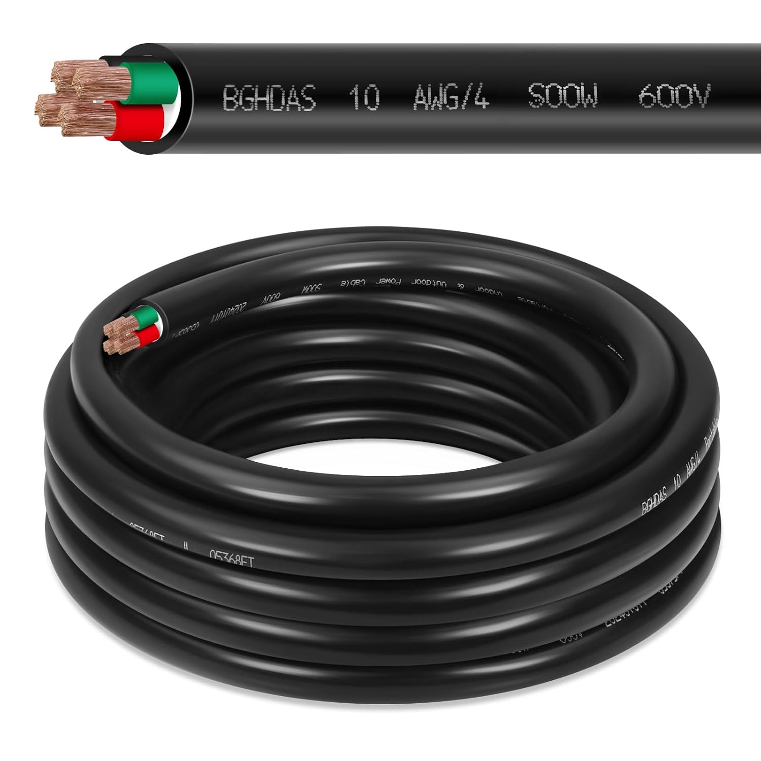 10 AWG Portable Power Cable for Generators and Machinery