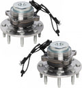 TRQ Front Wheel Bearing & Hub Assembly Set Compatible with 2018-21
