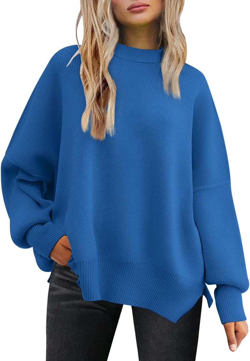 LILLUSORY Women's Oversized Batwing Sweaters for Fall Fashion
