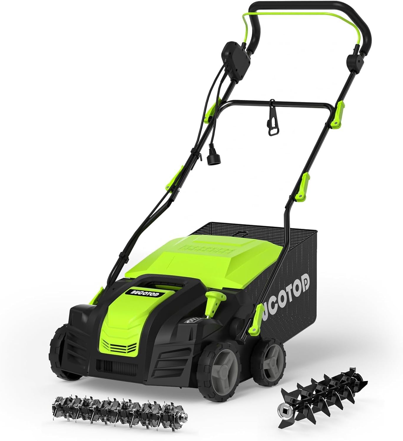 2-in-1 Electric Dethatcher and Scarifier for Lawn Health