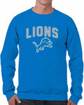 Detroit Lions Crew Fleece Pullover Sweatshirt - Comfortable Game Day