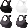 Match Racerback Sports Bras for Women - Supportive Padded Seamless