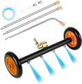 2-in-1 Undercarriage Pressure Washer Attachment 16 in Water Broom