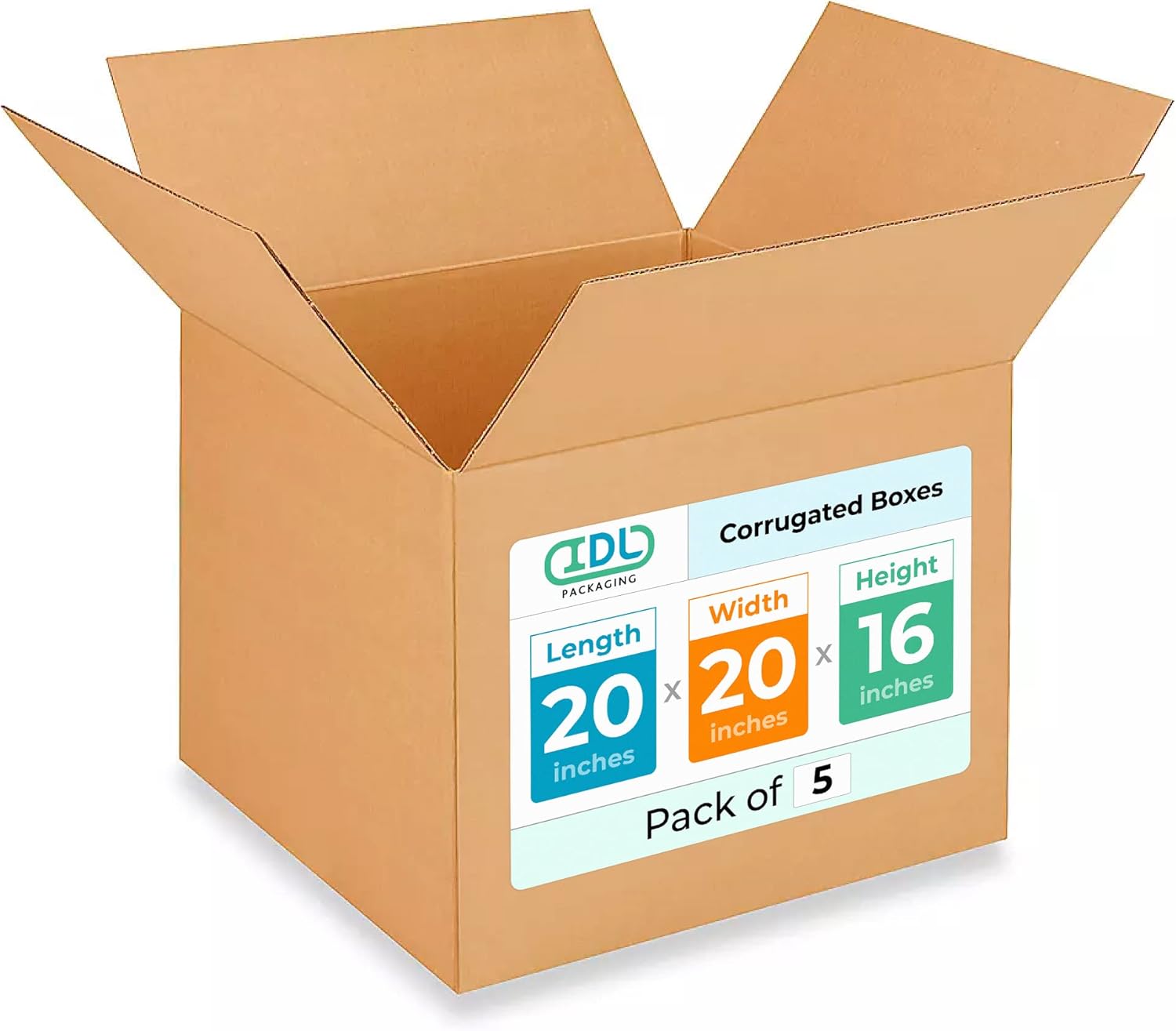 Extra Large Shipping Boxes 20x20x16 inches - Heavy Duty 5-Pack