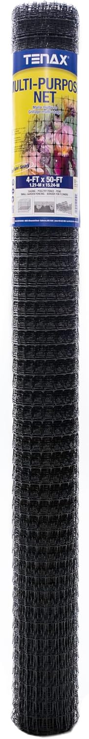 Tenax Multi-Purpose Netting 4ft x 50ft for Fencing and Ponds