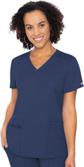Med Couture Scrub Top for Women V-Neck MC7468 - Ultra-Soft 4 Pockets