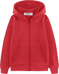 Kid Nation Kids Soft Brushed Fleece Zip-Up Hooded Sweatshirt Hoodie