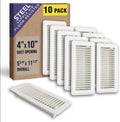 Floor Register 4x10 Pack - Heavy Duty Louvered Floor Vent