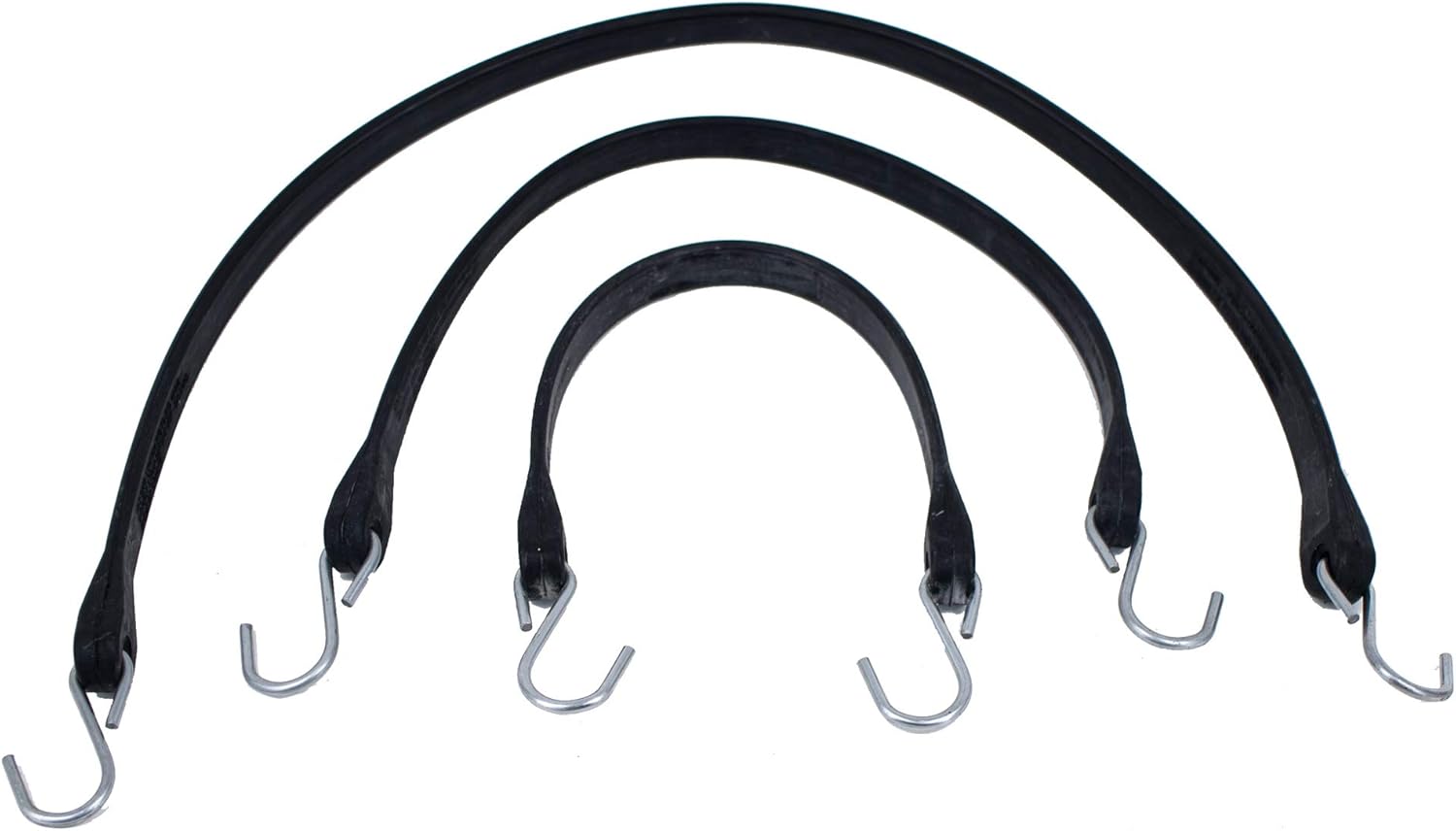 Natural Rubber Tarp Bungee Straps 50 Pack for Heavy Duty Use