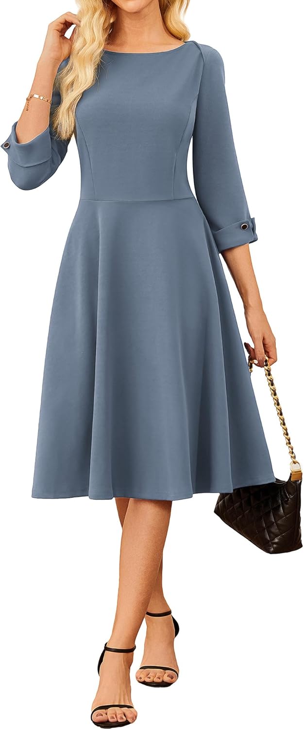 GRACE KARIN Work Dresses for Women: Classy Midi Dress