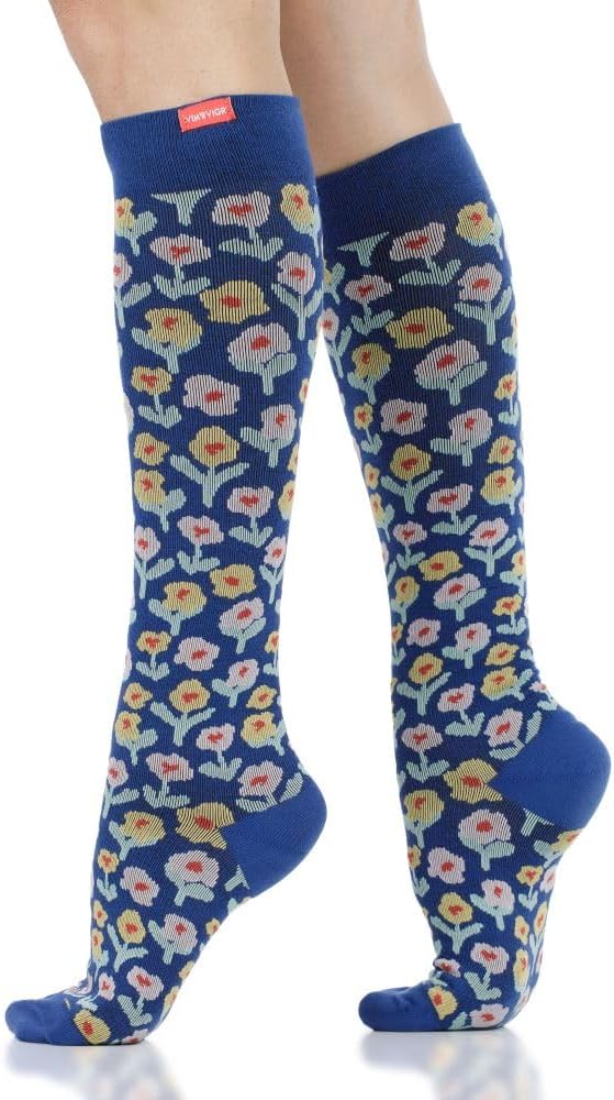 VIM & VIGR Cotton Compression Socks for Energized Legs