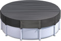 15 Ft Round Pool Cover for Metal Frame Above Ground Pools - Windproof