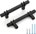3 inch Black Cabinet Handles 25 Pack - Matte Black Drawer Pulls