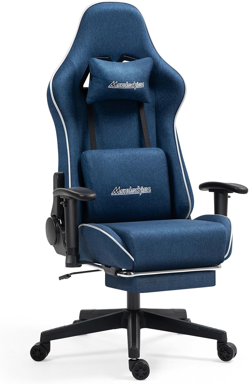Blue Gaming Chair w/ Massage & Footrest