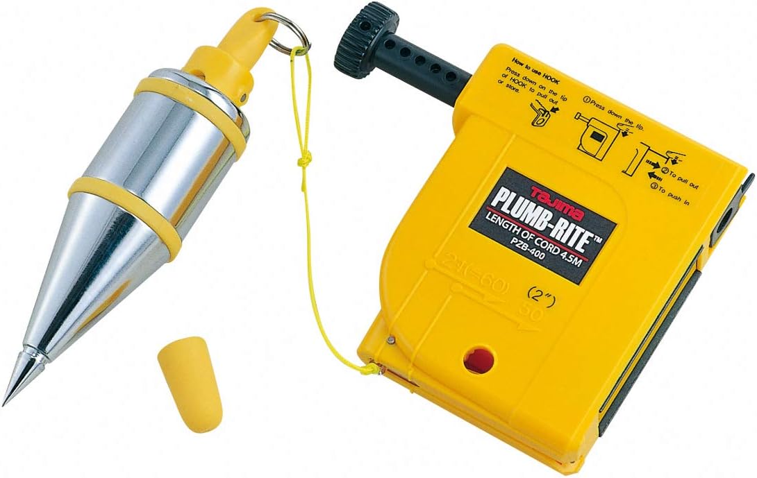 TAJIMA Plumb Bob Setter - 14 oz Magnetic Plumb-Rite Tool