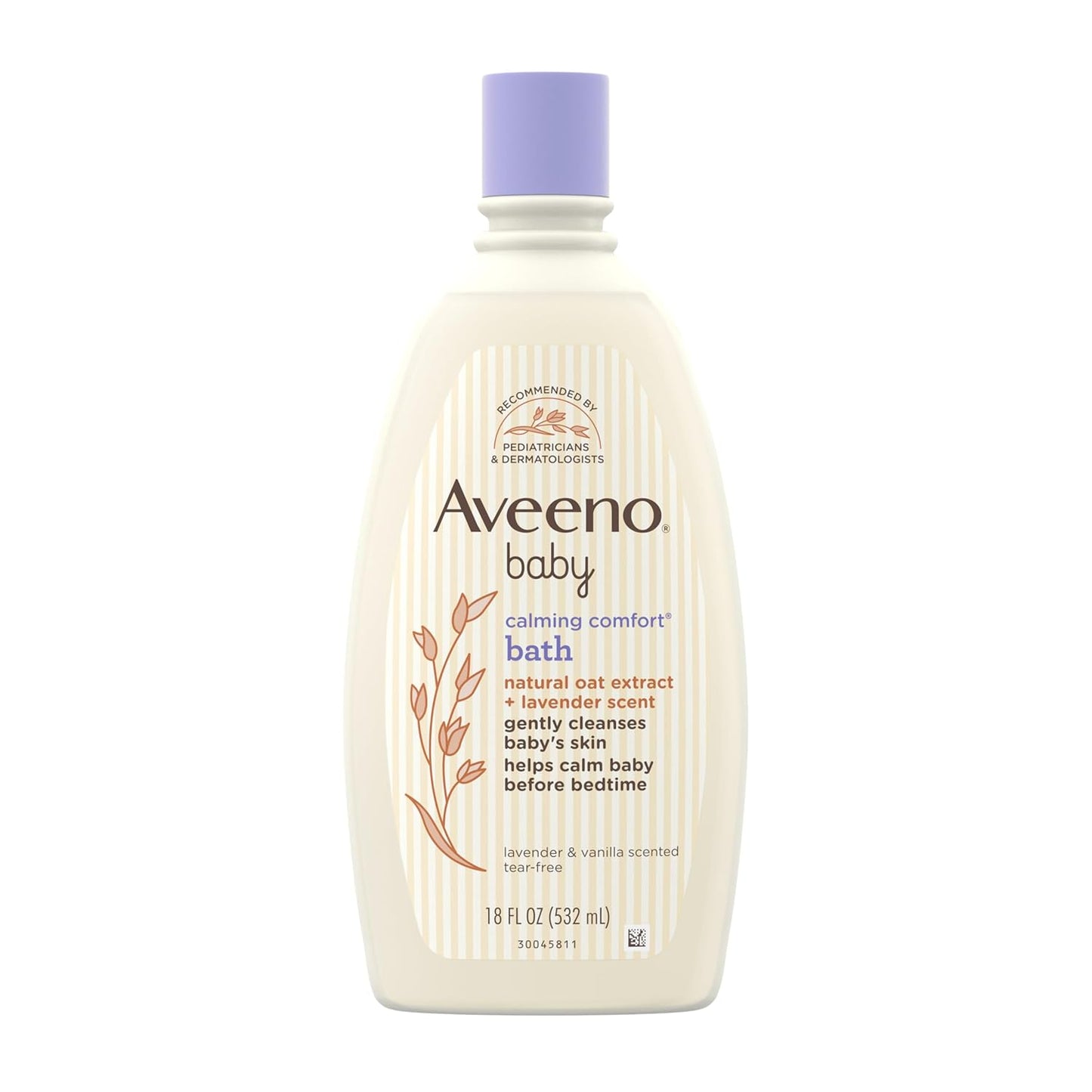 Aveeno Baby Calming Bath, Lavender & Vanilla Scent, Hypoallergenic, Tear-Free