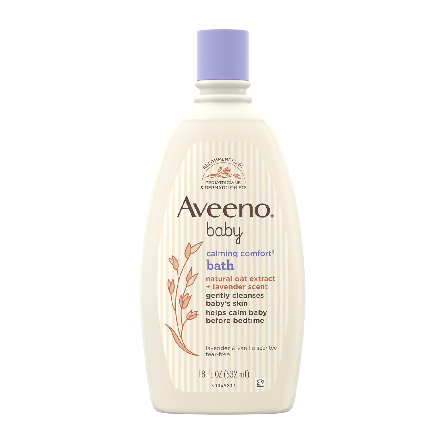 Aveeno Baby Calming Bath, Lavender & Vanilla Scent, Hypoallergenic, Tear-Free