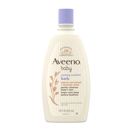 Aveeno Baby Calming Bath, Lavender & Vanilla Scent, Hypoallergenic, Tear-Free