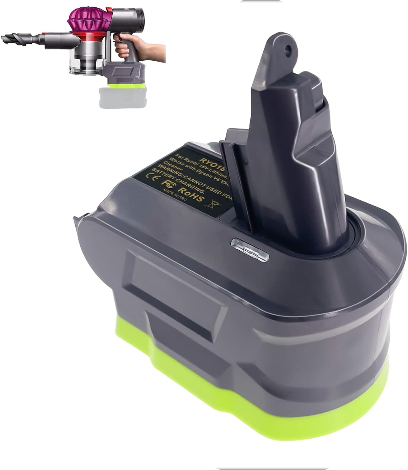 Ryobi 18V Battery Converter for Dyson V6 Vacuums