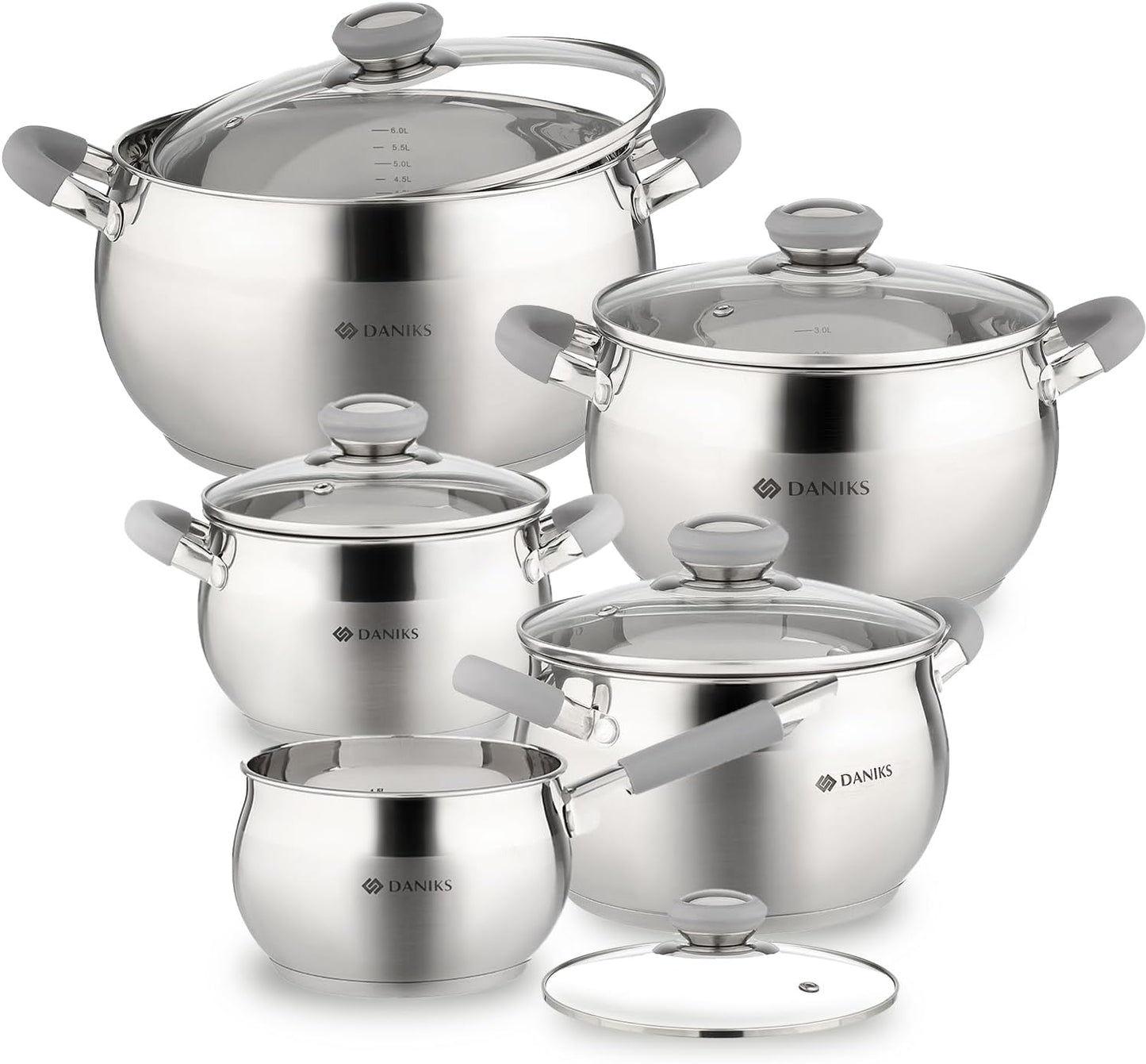 Daniks Modern 10-Piece Stainless Steel Cookware Set Review