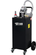 35 Gallon Fuel Caddy with Wheels and Manual Siphon Pump - Portable