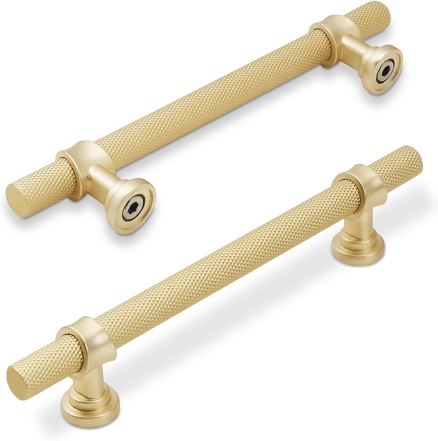 10 Pack 5 Inch Cabinet Pulls in Brushed Gold for Stylish Upgrades