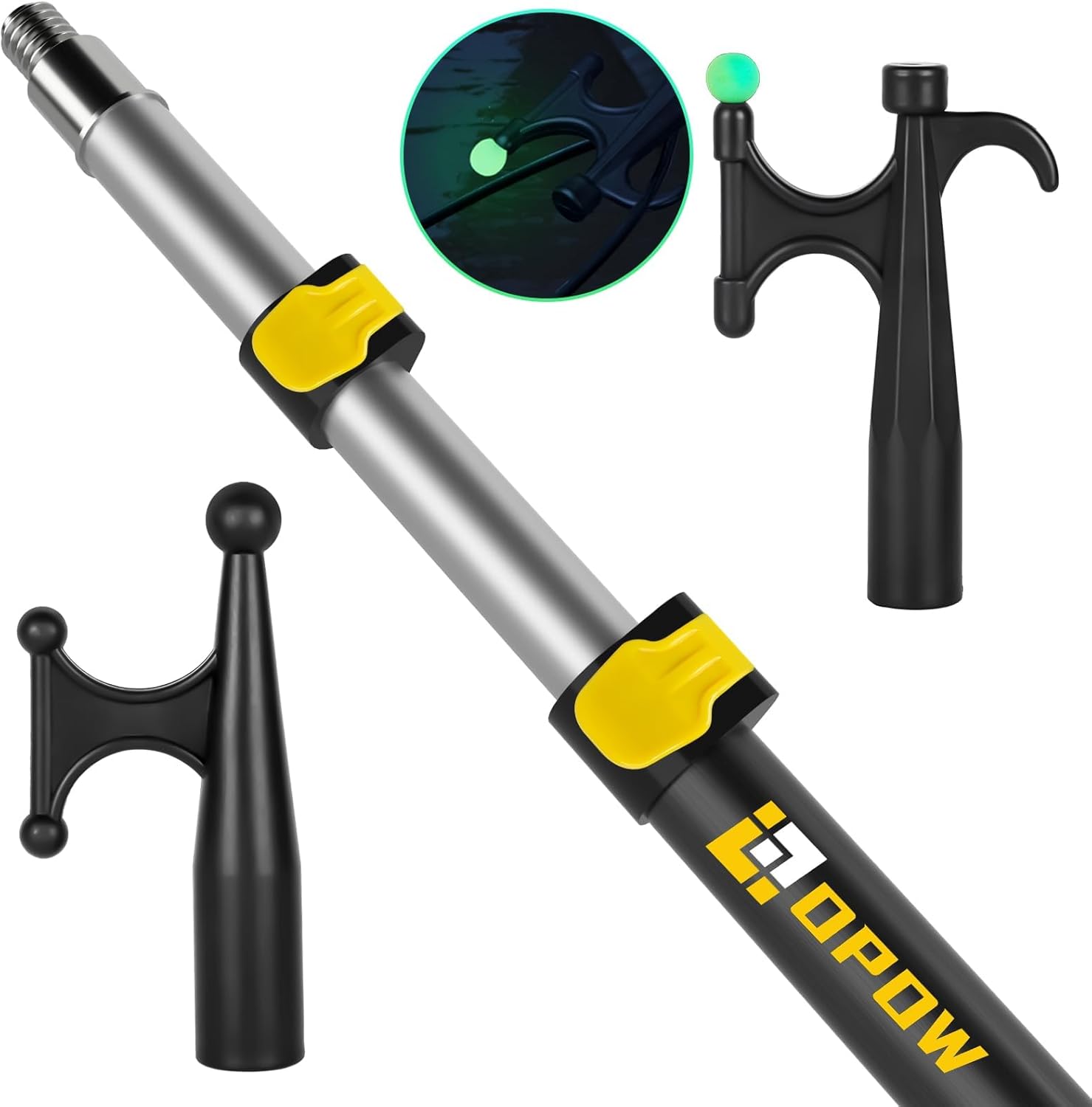 1.5-18 FT Telescoping Boat Pole with Hooks for Boating Needs