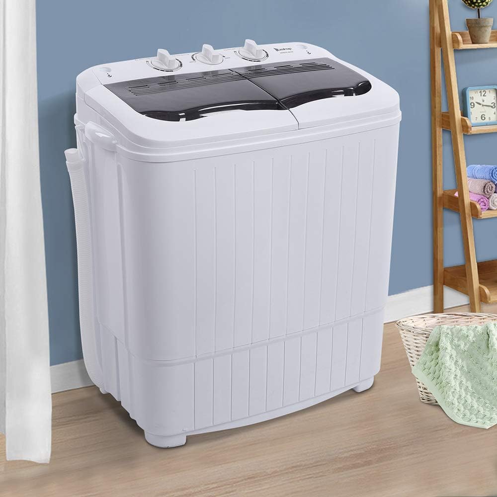 Doredo Twin Tub Portable Washer: Compact Powerhouse for Small Spaces!