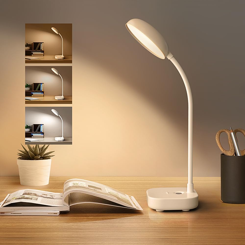 Portable Rechargeable LED Desk Lamp - 360 Adjustable Brightness