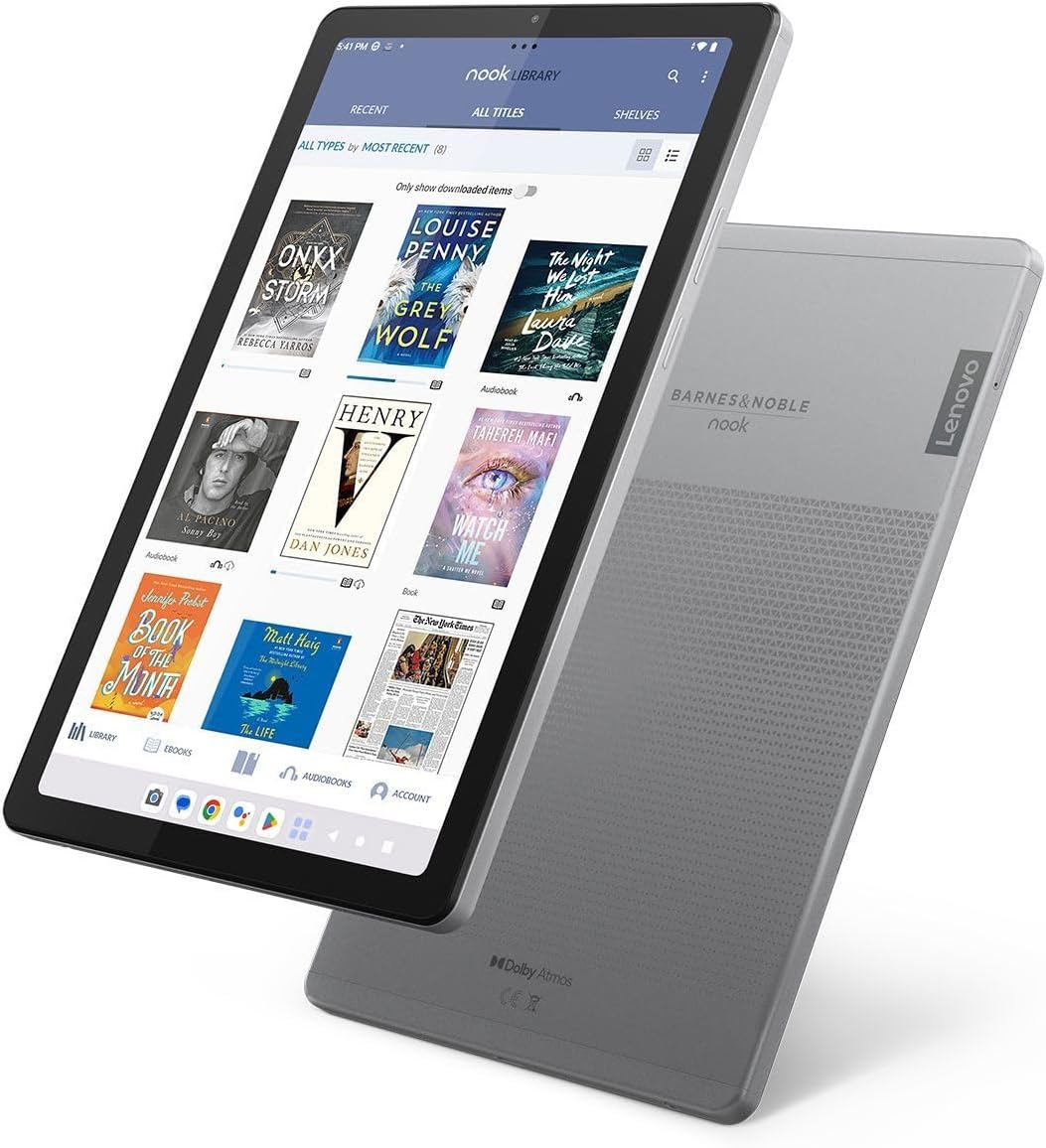 Lenovo Tab M9 9in HD Tablet with B&N Nook HD e-Reader Renewed