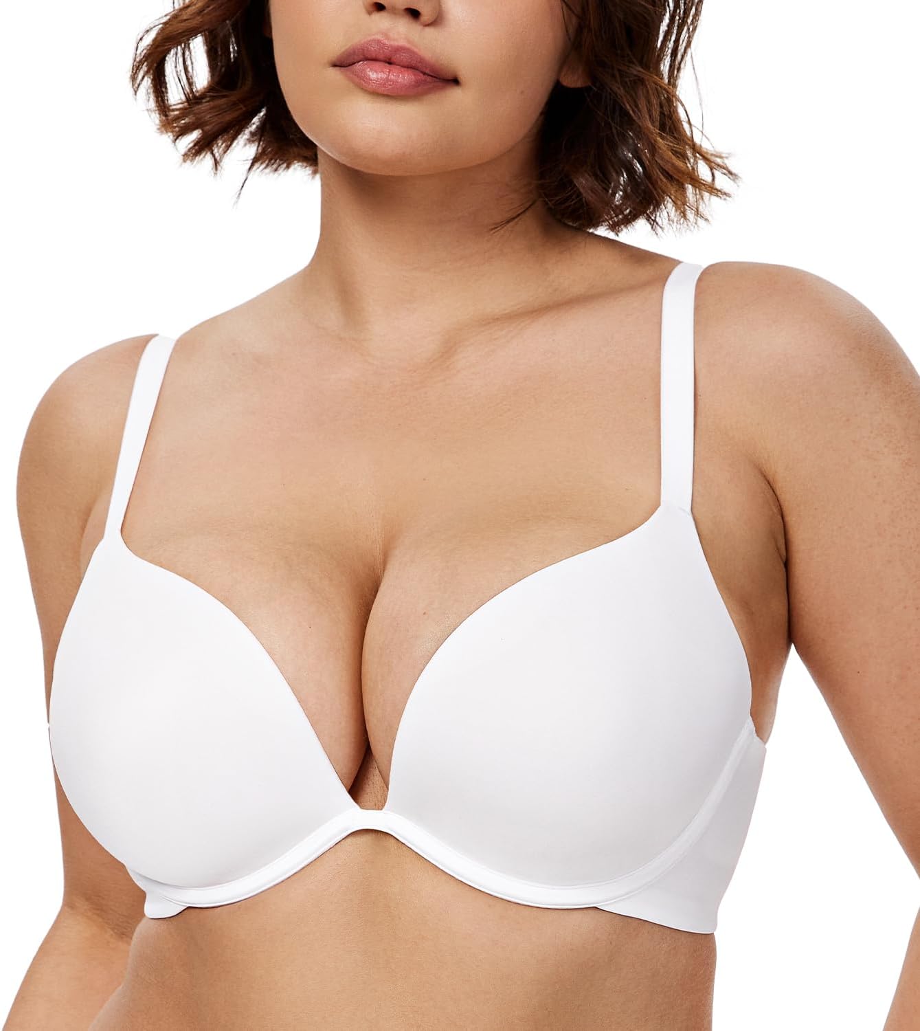 Wingslove Women's Push Up Bra for Deep V Plunge Style