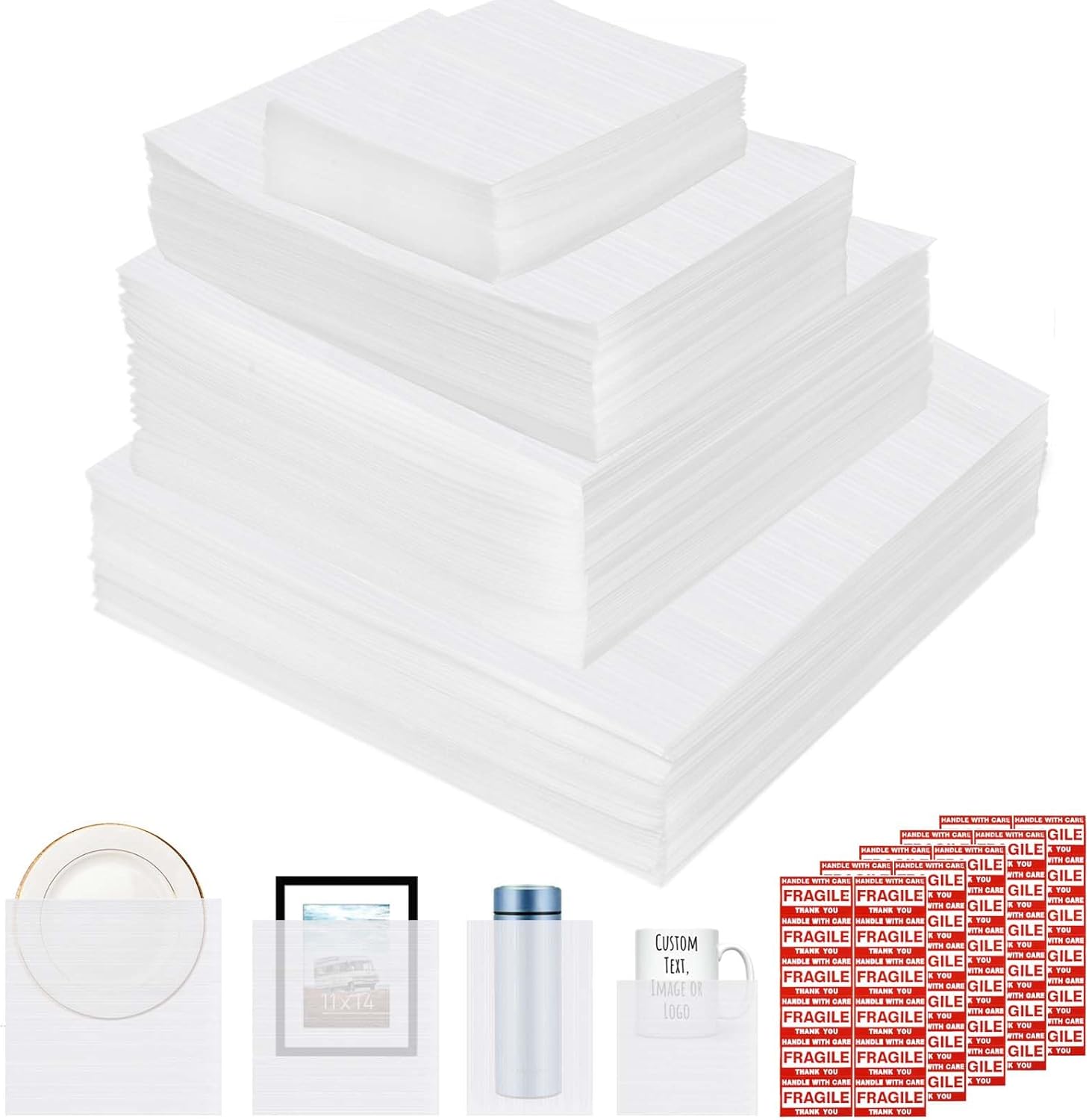 260pcs Cushioning Foam Pouches for Moving and Packing Supplies