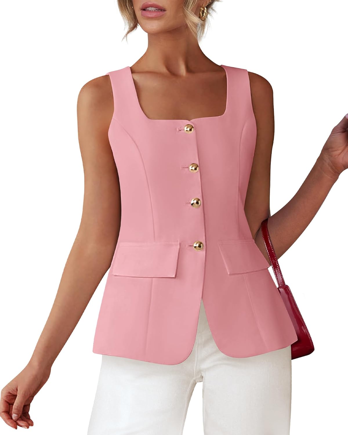 Stylish Womens Sleeveless Suit Vests for Business and Casual Wear