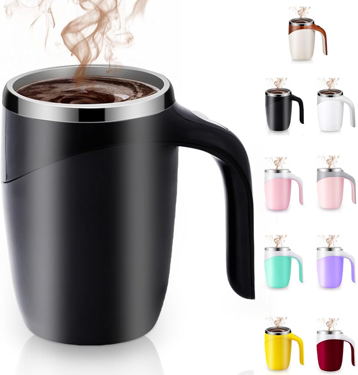 Rechargeable Self-Mix Coffee Mug - High Speed Stirring!