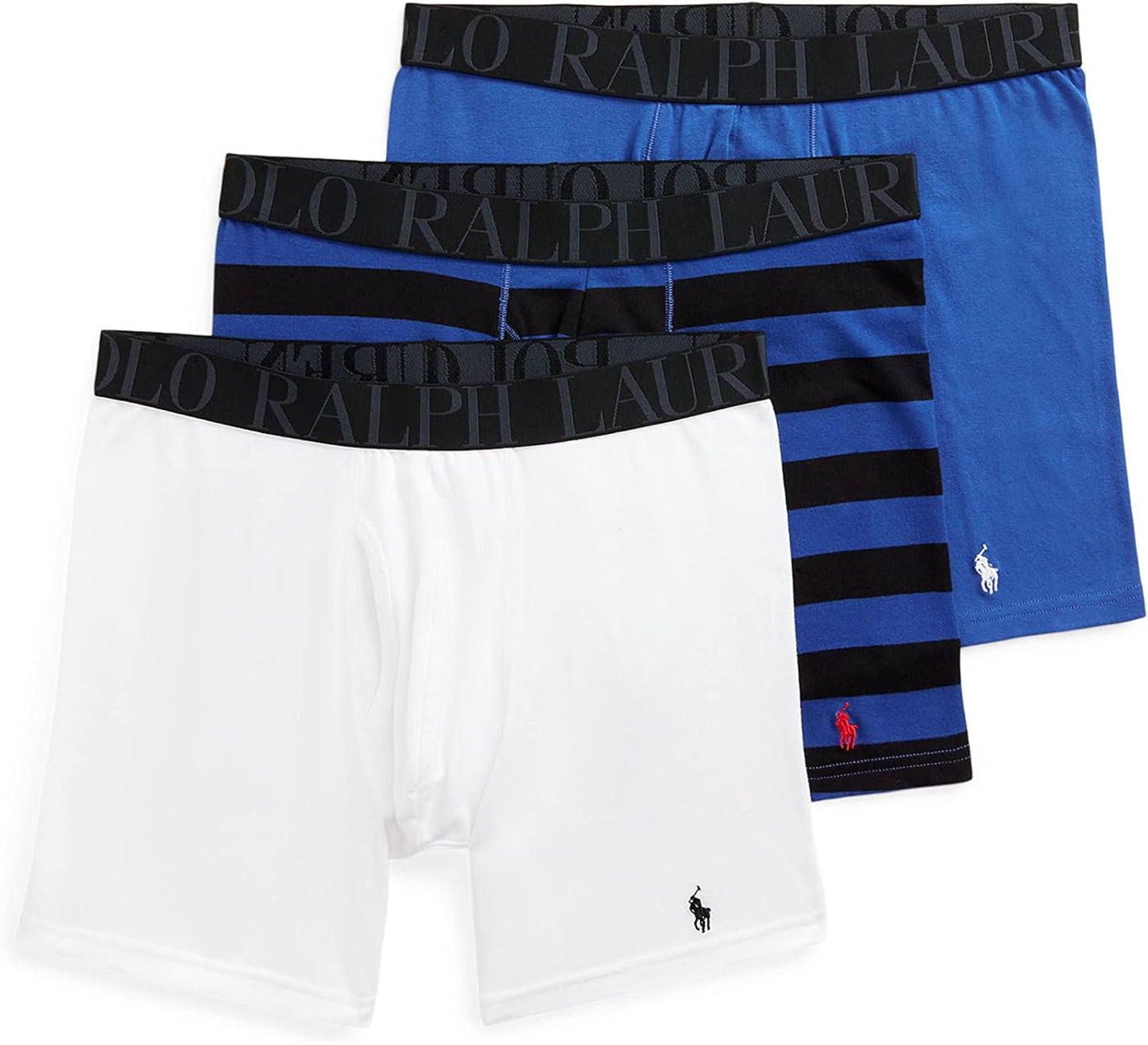 POLO Men's Stretch Classic Fit Boxer Briefs - 3-Pack Comfort