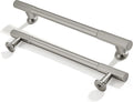 10-Pack 6 in Hole Center Brushed Satin Nickel Cabinet Pulls - Safe